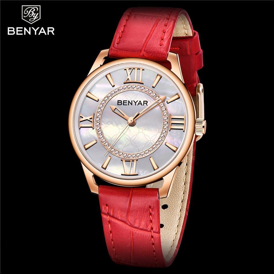 Montre à Quartz Élégante en Rhinestones pour Femmes