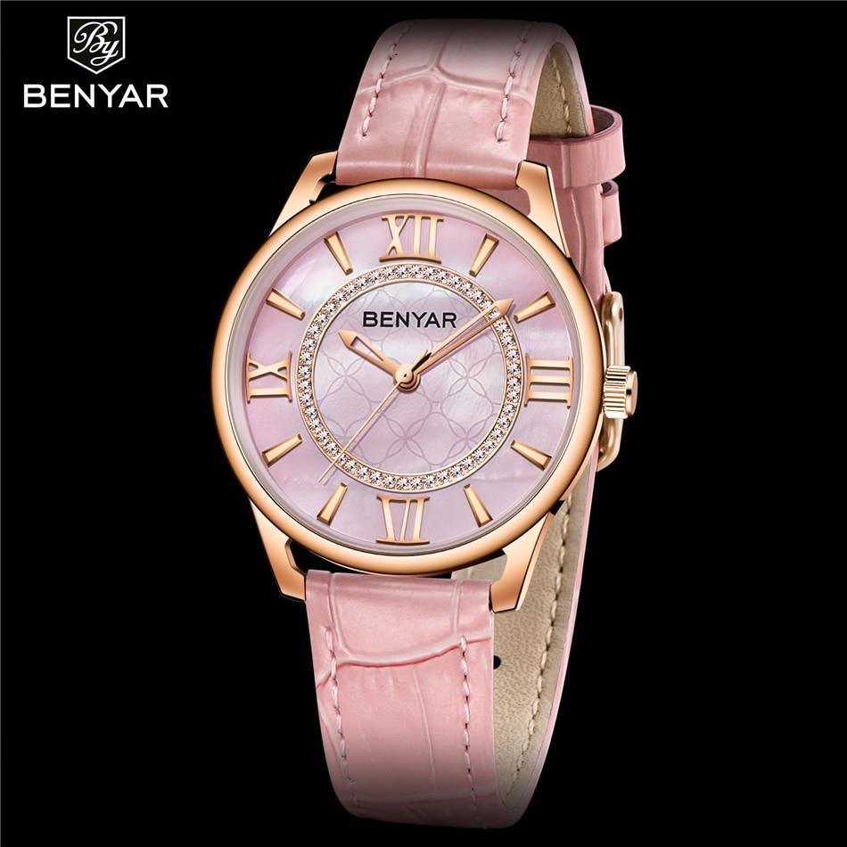 Montre à Quartz Élégante en Rhinestones pour Femmes