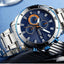 Reloj de Cuarzo de Negocios de Lujo para Hombre - Elegante Cronógrafo de Acero Inoxidable