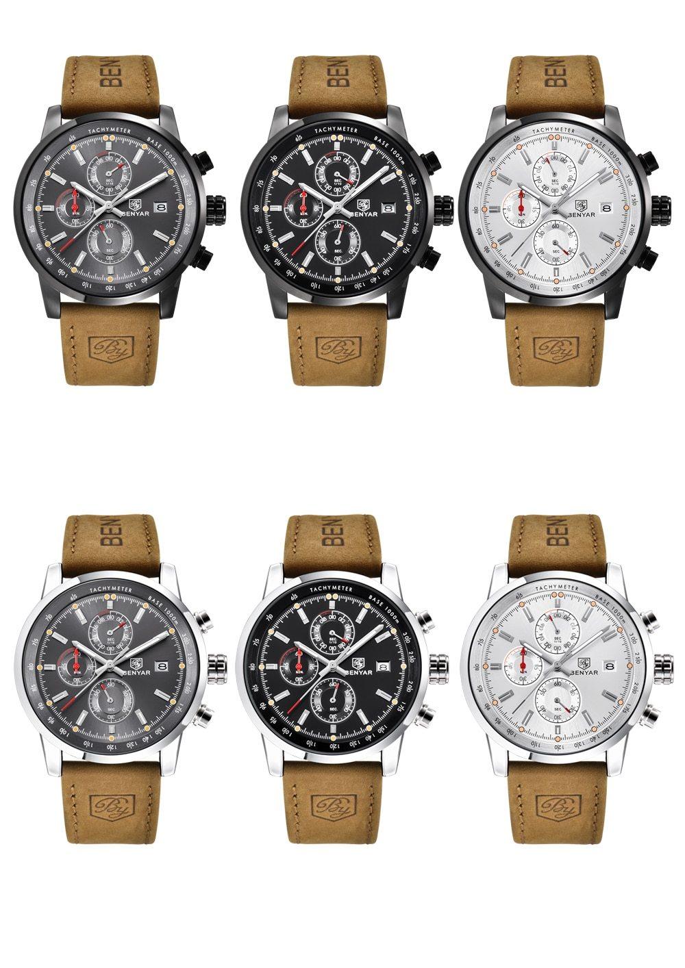 Premium Men's Quartz Chronograph Watch - Waterproof Luxury Design - Korvel