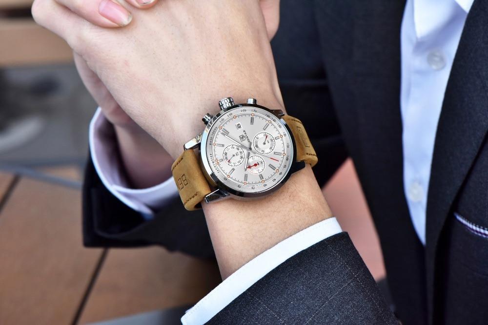 Premium Men's Quartz Chronograph Watch - Waterproof Luxury Design - Korvel