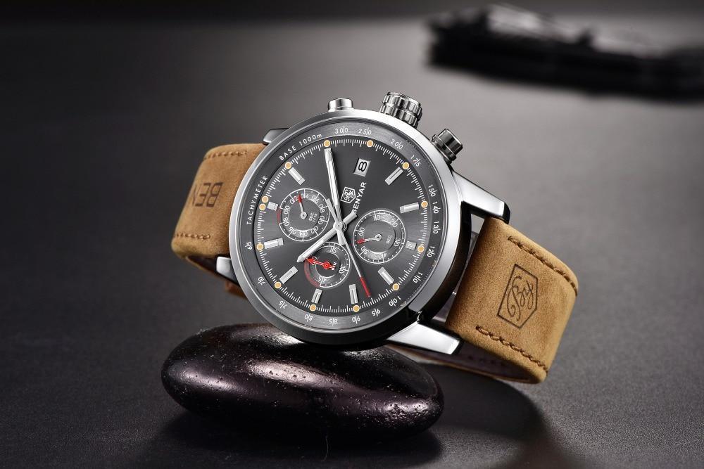 Premium Men's Quartz Chronograph Watch - Waterproof Luxury Design - Korvel