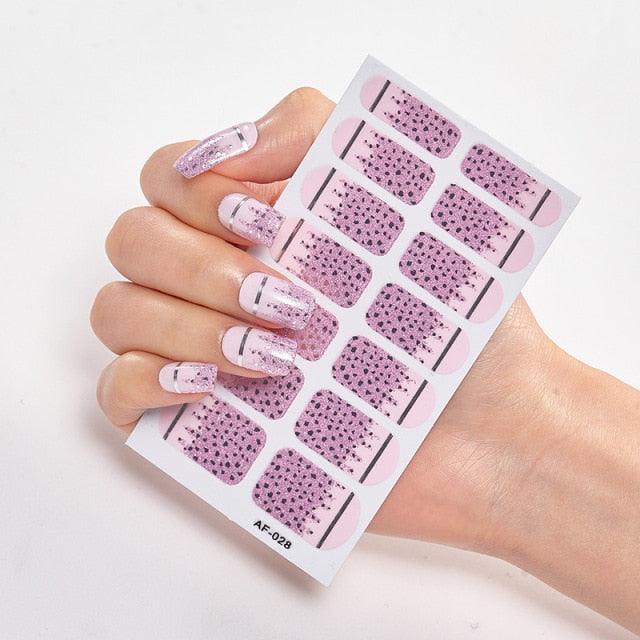 Pegatinas de Arte de Uñas Autoadhesivas de Diseñador - Decoraciones Creativas para Uñas
