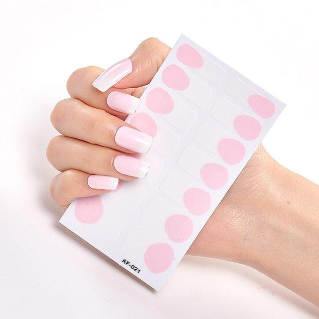 Pegatinas de Arte de Uñas Autoadhesivas de Diseñador - Decoraciones Creativas para Uñas