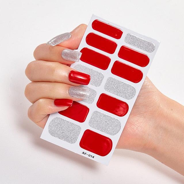 Pegatinas de Arte de Uñas Autoadhesivas de Diseñador - Decoraciones Creativas para Uñas