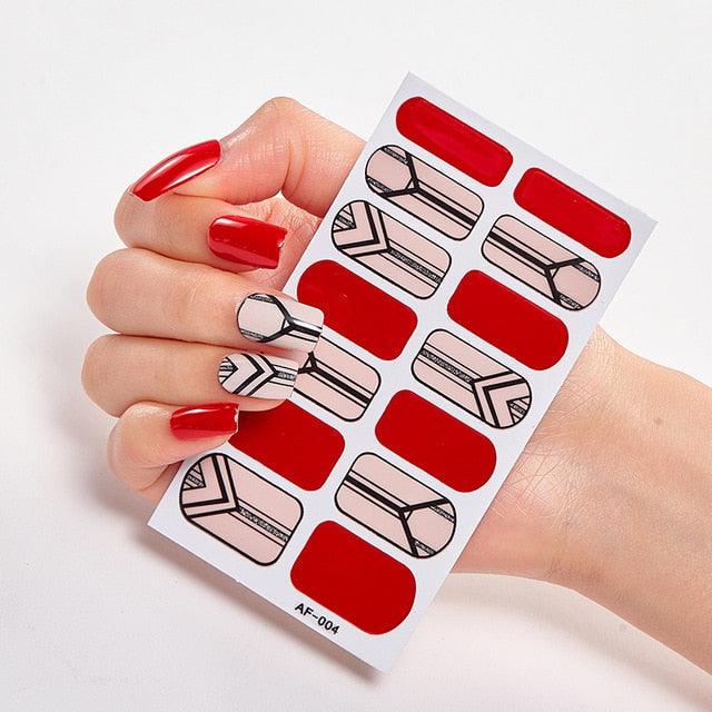 Pegatinas de Arte de Uñas Autoadhesivas de Diseñador - Decoraciones Creativas para Uñas