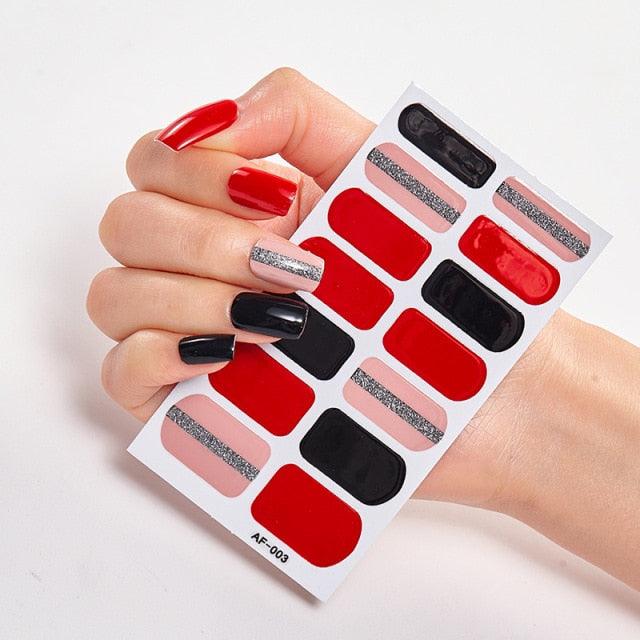 Pegatinas de Arte de Uñas Autoadhesivas de Diseñador - Decoraciones Creativas para Uñas