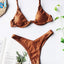 Ensemble de bikini sous-vêtement V-bar néon pour femmes