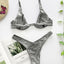 Ensemble de bikini sous-vêtement V-bar néon pour femmes