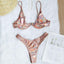 Ensemble de bikini sous-vêtement V-bar néon pour femmes