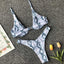 Ensemble de bikini sous-vêtement V-bar néon pour femmes