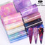 Christmas Silver Snowflakes Nail Art Foil Transfer Stickers