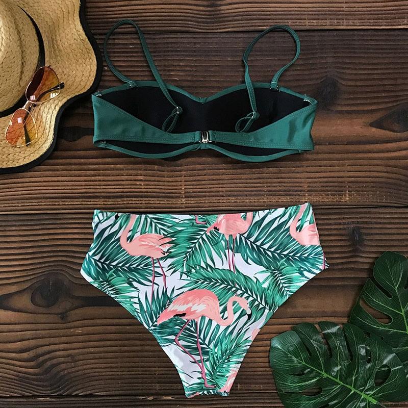 Ensemble de bikini taille haute élégant pour femmes