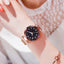 Luxury Simple Women Quartz Magnetic Wristwatch - Starry Sky Design