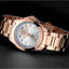 Elegant Silver Round Women's Waterproof Quartz Watch