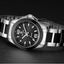 Elegant Silver Round Women's Waterproof Quartz Watch