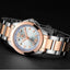 Elegant Silver Round Women's Waterproof Quartz Watch