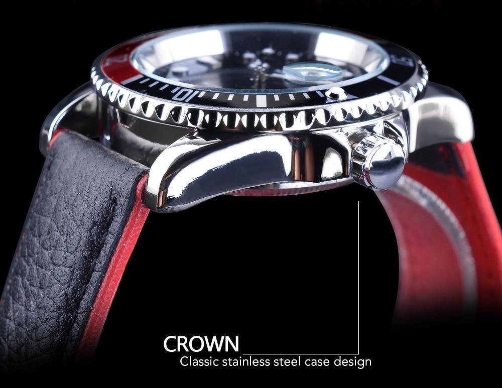 Luxury Luminous Men's Watch with Elegant Leather Strap