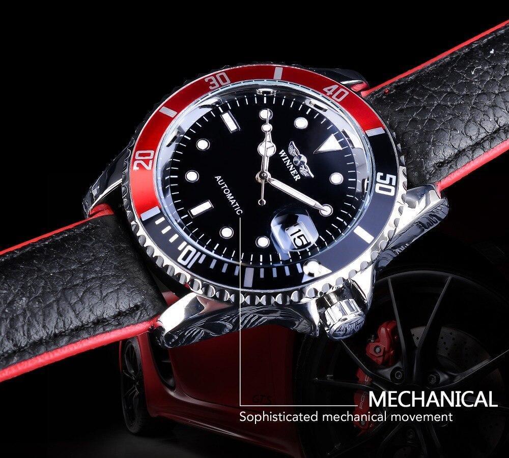 Luxury Luminous Men's Watch with Elegant Leather Strap