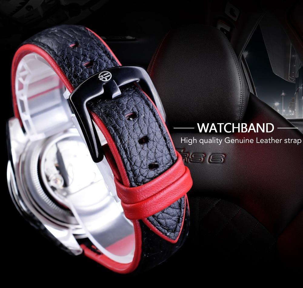 Luxury Luminous Men's Watch with Elegant Leather Strap