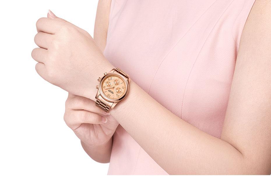 Montre Quartz Multifonctionnelle de Luxe pour Femmes - Étanche et Élégante