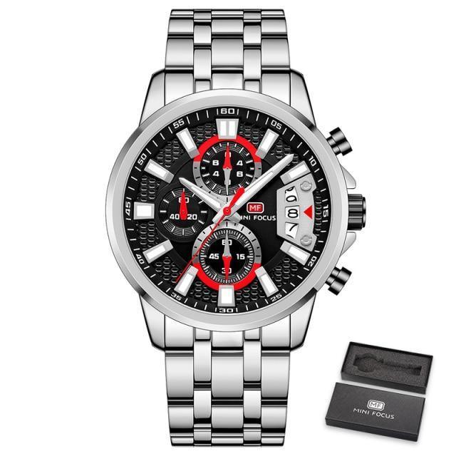 Luxury Multifunctional Men's Quartz Watch - Elegant & Waterproof