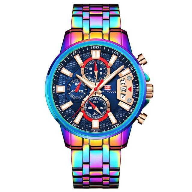 Luxury Multifunctional Men's Quartz Watch - Elegant & Waterproof