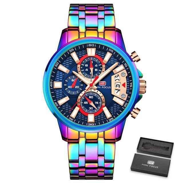 Luxury Multifunctional Men's Quartz Watch - Elegant & Waterproof