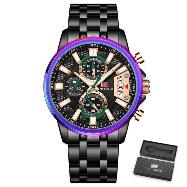 Luxury Multifunctional Men's Quartz Watch - Elegant & Waterproof