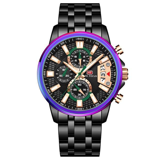Luxury Multifunctional Men's Quartz Watch - Elegant & Waterproof
