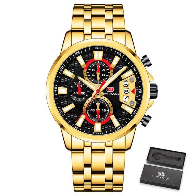 Luxury Multifunctional Men's Quartz Watch - Elegant & Waterproof