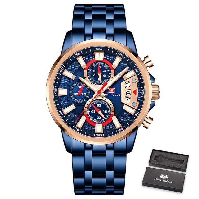 Luxury Multifunctional Men's Quartz Watch - Elegant & Waterproof