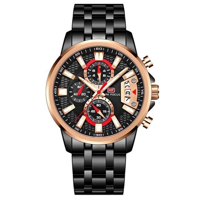 Luxury Multifunctional Men's Quartz Watch - Elegant & Waterproof