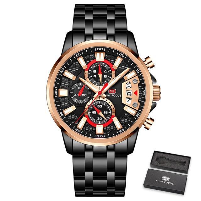 Luxury Multifunctional Men's Quartz Watch - Elegant & Waterproof