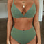 Conjunto de Bikini Elegante de Cintura Alta para Mujeres