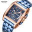 Montre analogique à quartz pour homme élégante avec fonctionnalités lumineuses