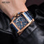 Montre analogique à quartz pour homme élégante avec fonctionnalités lumineuses