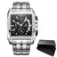 Montre analogique à quartz pour homme élégante avec fonctionnalités lumineuses