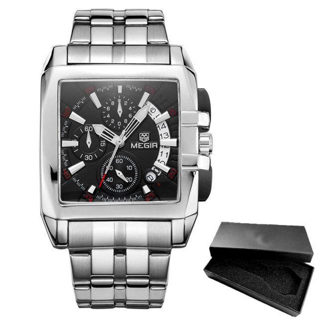 Montre analogique à quartz pour homme élégante avec fonctionnalités lumineuses