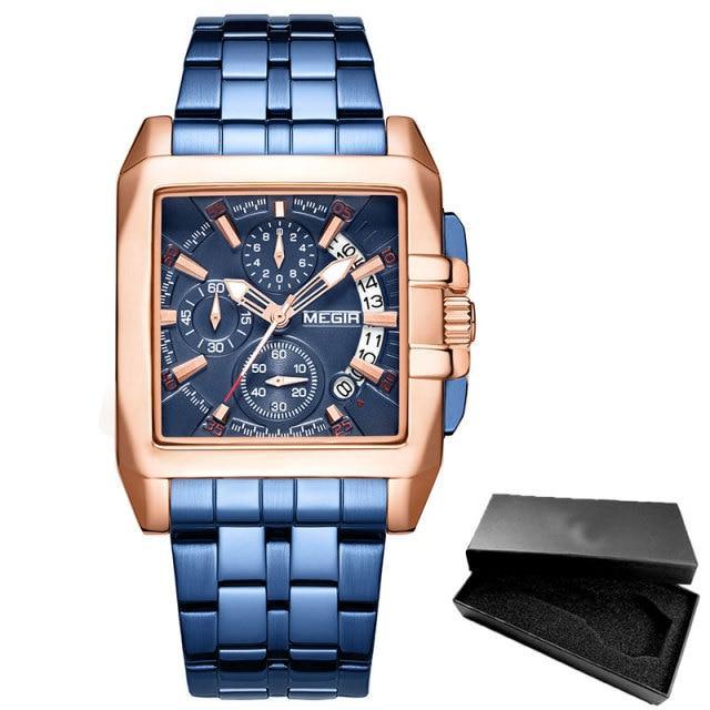 Montre analogique à quartz pour homme élégante avec fonctionnalités lumineuses