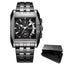 Montre analogique à quartz pour homme élégante avec fonctionnalités lumineuses