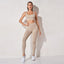 Conjunto de Sujetador y Leggings Elevate Active Sin Costuras de Cintura Alta
