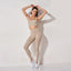 Conjunto de Sujetador y Leggings Elevate Active Sin Costuras de Cintura Alta