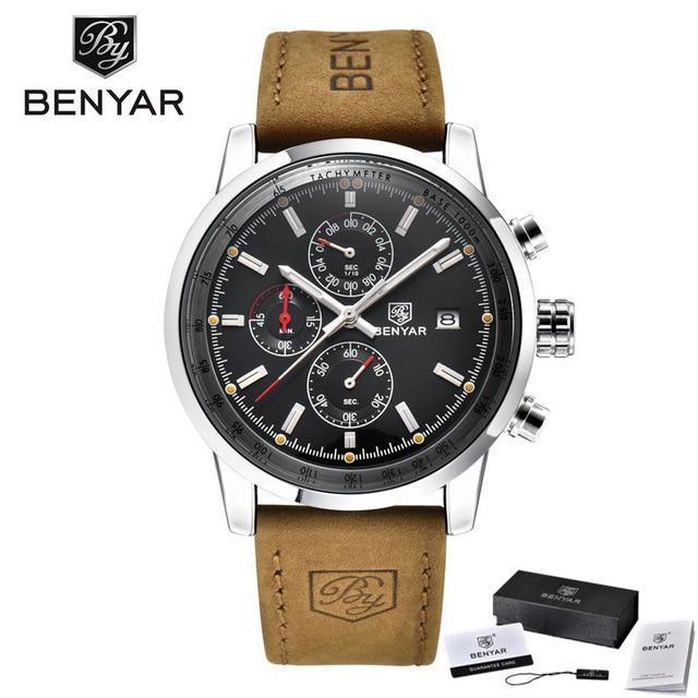Premium Men's Quartz Chronograph Watch - Waterproof Luxury Design - Korvel