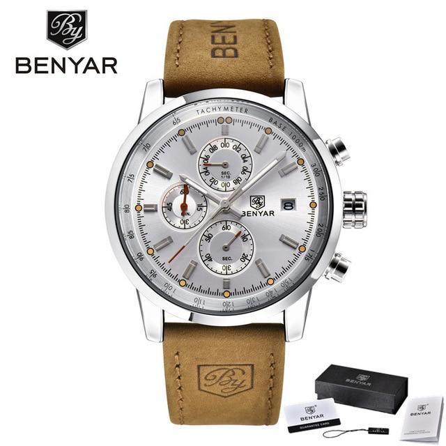 Premium Men's Quartz Chronograph Watch - Waterproof Luxury Design - Korvel