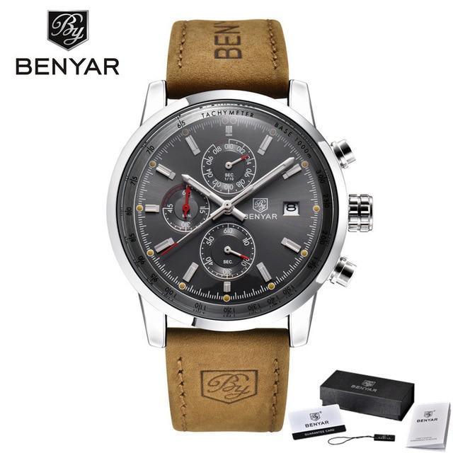 Premium Men's Quartz Chronograph Watch - Waterproof Luxury Design - Korvel