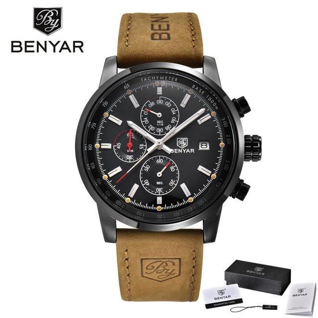 Premium Men's Quartz Chronograph Watch - Waterproof Luxury Design - Korvel