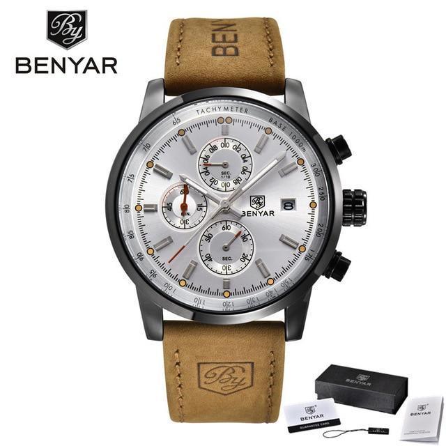 Premium Men's Quartz Chronograph Watch - Waterproof Luxury Design - Korvel