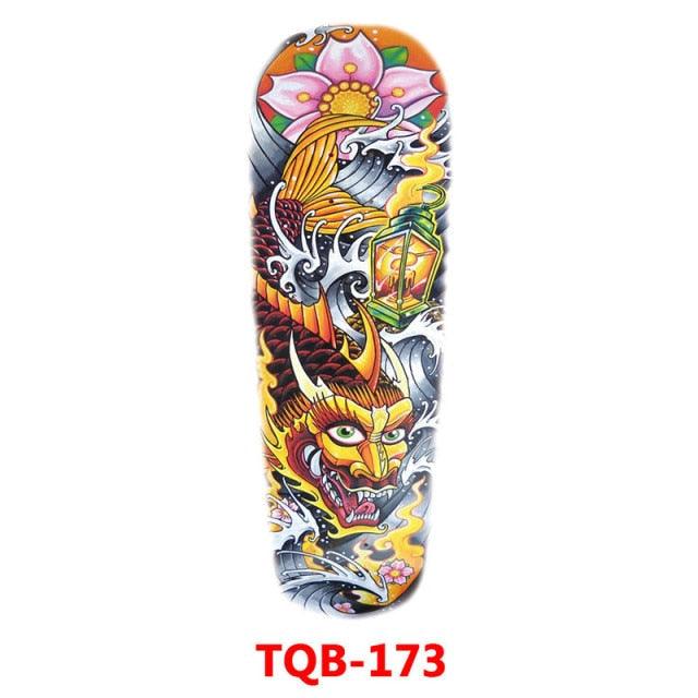 Grande manchette de tatouage temporaire dragon pleine armée - Art imperméable
