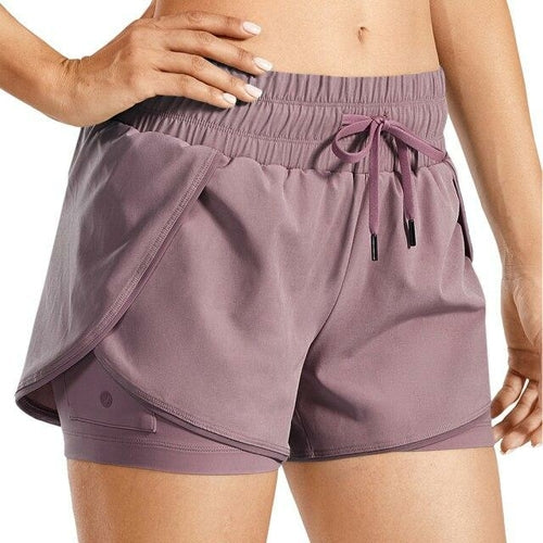 Women's 2-in-1 Workout Running Shorts with Liner